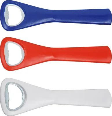 Produktbild von 3x Flaschenöffner im handlichen Format mit langer Griffzone / 3 Farben
