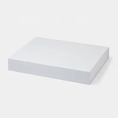 Zdjęcie produktu dla Pudełko Magnetyczne Białe 330x255x45 zew A4 Ozdobne Prezentowe Kartonik Prezentowe