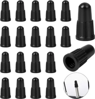 Produktbild von 20 Stück Fahrradventilkappen, Ventiladapter, französische Fahrradventilkappe, Kunststoff-Fahrrad-Staubkappe, verwendet für Mountainbikes, Rennräder, MTB