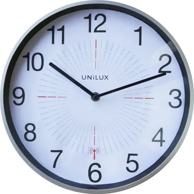 Immagine prodotto di Orologio da parete da esterno in plastica 35,5 cm metallo grigio confezione da 5