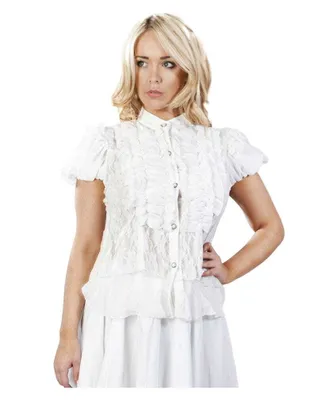 Produktbild von Burleska Chiffon Bluse weiß Damen Größe: L