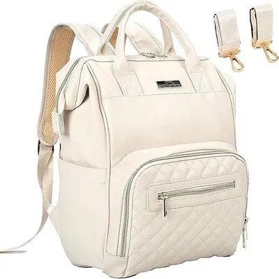 Produktbild von Famanu Wickelrucksack für Babys - Multifunktionale, wasserfeste Kunstledertasche