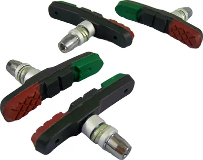 Produktbild von Alhonga V-Brake Bremsbeläge QT-Cycletech 4 Stück Bremsschuhe 3 Farbig