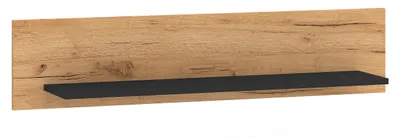 Produktbild von Wandregal Urso Wandboard 110x22x24cm Gold Craft Eiche schwarz