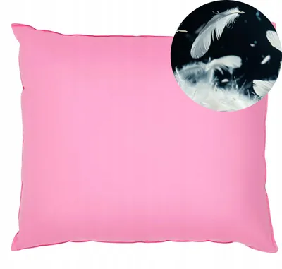 Produktbild von DreamMED Exclusive dicke Halbdaunen-Kissen 70x80 Baumwolle rosa