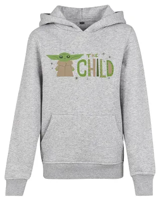 Produktbild von Mister Tee - "Mandalorian The Child" Kapuzenpullover für Kinder TN3343 (146-152) (Grau meliert)