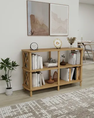 Productafbeelding van Skye Decor, boekenkast van eikenhout, 80x79x38 cm, 100% MDF, ouderencode: [oudercode]