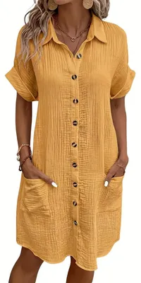 Productafbeelding van Currero Zomerjurk Dames Kurkuma XL