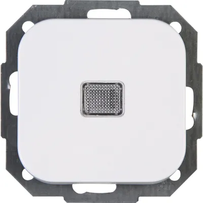 Produktbild von Kopp 689602003, Drucktasten-Schalter, Kunststoff, Thermoplast, Glanz, Weiß, IP20, IK00