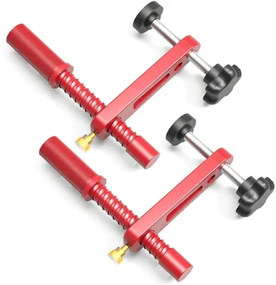 Dailygoods - Bankdog Set - Hohe Klemmkraft - Aluminiumlegierung - 20mm Werkbankklemme - Verstellbare Klemhöhe - Langlebig