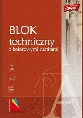 Zdjęcie produktu dla UNIPAP A4 Blok Techniczny 10k Kolorowy - Wzbogać swoją kreatywność kolorami!