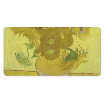 Produktbild von MuchoWow® Mauspad Mousepad Sonnenblumen - Vincent van Gogh 60x30 cm - Mousepads - Maus Mat - Pad - Mausunterlage - Nachhaltig