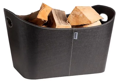 Produktbild von Aduro | Baseline Holzkorb aus PET | schwarz