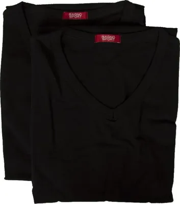 Immagine prodotto di Confezione 2 t-shirt uomo manica corta scollo V cotone elasticizzato bipack RAGNO SPORT articolo 601478, 3-TERZA (EU S - F 2 - USA XS - GB 32), Cotone 95%,Spandex 5%