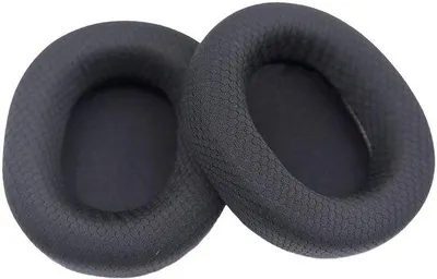 Image de Coussinets d'oreille pour casques gaming, noirs, une paire