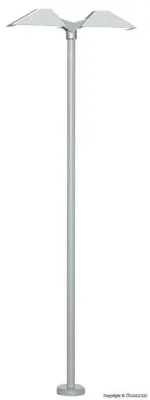 Produktbild von Viessmann H0 Moderne Bahnsteigleuchte doppelt, 2 LEDs weiß 6084