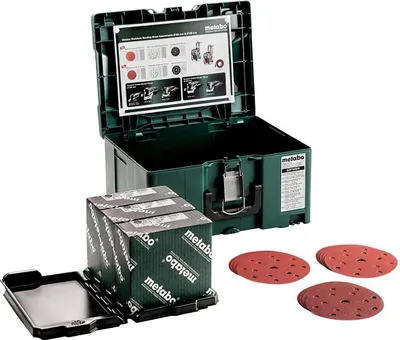 Image de Metabo Metaloc Schleifmittel-Set "multi-hole", (Ã 150 mm, für Holz + Metall)