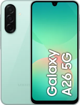 Produktbild von Samsung Galaxy A26, 17 cm (6.7"), 8 GB, 256 GB, 50 MP, Android 15, Mintfarbe