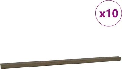 Immagine prodotto di vidaXL Profili paragradini 10 pezzi Marrone 67 cm Alluminio