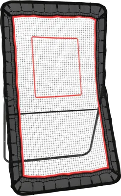 Produktbild von Lacrosse-Rebounder für den Garten, 4 x 7 ft Volleyball-Rückprallnetz, Pitchback Throwback Baseball-Softball-Rücklauf-Trainingswand, verstellbare Winkel-Schießübungswand mit Zielscheibe