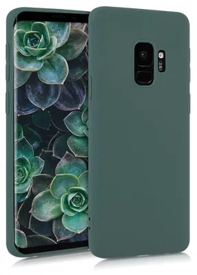 Produktbild von kwmobile Handyhülle für Samsung Galaxy S9 Hülle - TPU Case - Kabelloses Laden - Schutzhülle Cover in Blaugrün