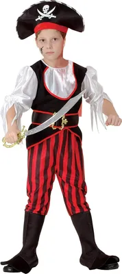 Produktbild von Piraten-Faschingskostüm für Jungen bunt L 10-12 Jahre (130-140 cm)