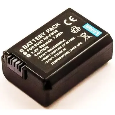 Produktbild von Akku für Sony RX10 Li-Ion 7,4 Volt 860 mAh schwarz