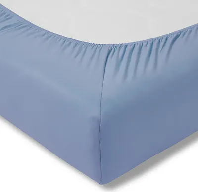 Produktbild von Estella Samt-Velours Spannbettlaken Atelier Farbe hellblau 100x200 cm
