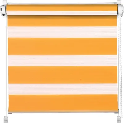 Produktbild von Klemmfix Click Doppelrollo 3 in 1 orange (BxH 80x150cm)