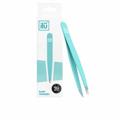 Image de Ilū Make Up Tweezers Slant Turquoise - pinces à épiler