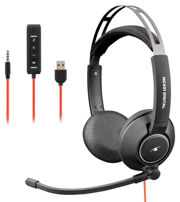 Obrázok produktu pre MC-401 Káblové audio slúchadlá s konektorom jack a USB