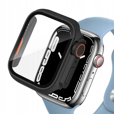 Produktbild von Tech-Protect Defense 360 pouzdro na Apple Watch 4/5/6/SE 44mm, černé/oranžové