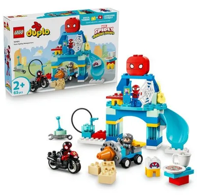 Immagine prodotto di LEGO DUPLO | Marvel 10464 Il quartier generale della Squadra di Spidey - Gioco per bambini dai 2 anni - Moto