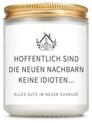 Produktbild von Duftkerze mit Spruch Lavendel im Glas Einzugsgeschenk Hauskauf Richtfest