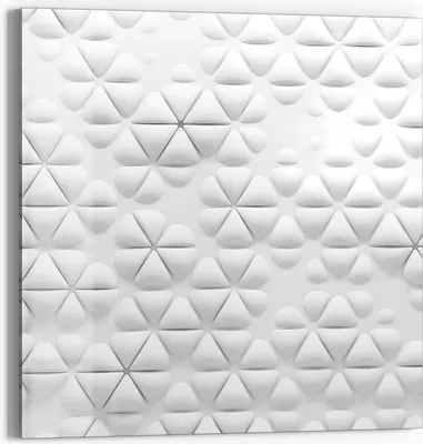 Produktbild von DEQORI Glasbild Echtglas 30x30 cm 'Geometrische Harmonie' Wandbild Bild modern Deko