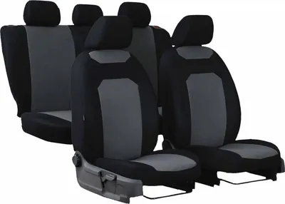 Produktbild von Sitzbezüge Auto Universal Schonbezug Autositzbezug für Volkswagen T-Roc Grau Set