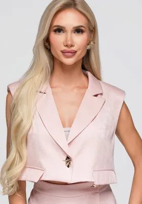 Produktbild von LARICA Blazer Kurz Tailliert Elegant OW-BL-E0003 rose L