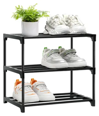 Produktbild von Omgoods – Stapelbarer Schuhregal für 6-8 Paar Schuhe mit 3 Ebenen