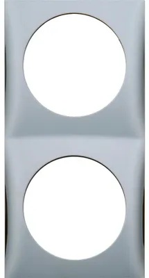 Produktbild von Rahmen Berker 2-fach chrom matt