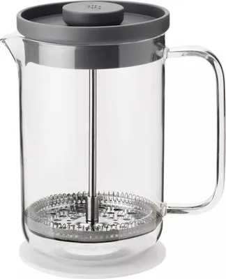 Produktbild von Rig-Tig Pressfilterkanne Brew-It, Kaffeebereiter, Presskanne, Glas, Stahl, Kunststoff, Grey, Light Grey, 800 ml, Z00420