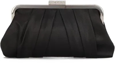 Produktbild von Elegante geplooste Satin-Clutch Damen Handtas