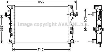 Produktbild von PRASCO RTA2292 Kühler Wasserkühler Motorkühler für RENAULT ESPACE IV (JK0/1) LAGUNA II Grandtour (KG0/1) LAGUNA II (BG0/1) Vel Satis Schrägheck