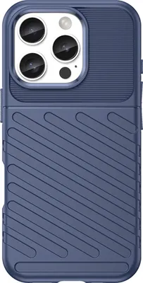 Zdjęcie produktu dla Etui silikonowe Thunder Case do iPhone 16 Pro - niebieskie