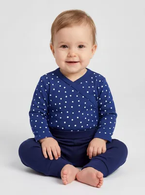 Produktbild von TupTam Baby Mädchen Langarm Wickelshirt Baumwolle 5er Set, Farbe: Grün_Weiß_Pink_Blume, Größe: 50