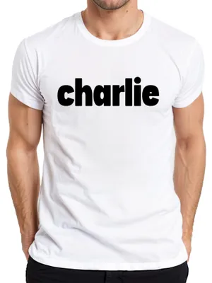 Produktbild von Charlie Schriftzug Charlie Kirk Protest Republikaner Patriot Herren T-Shirt, Weiß, XL