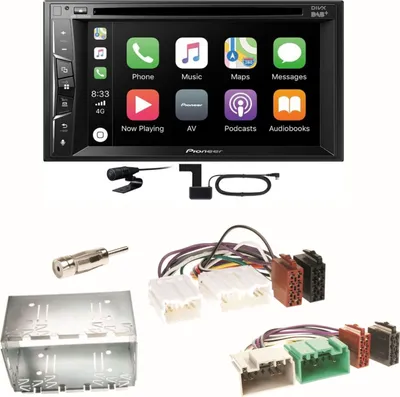 Produktbild von Pioneer AVH-Z3200DAB Carplay Bluetooth Einbauset für Volvo S40 V40 850