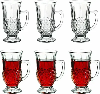 Produktbild von Pasabahce Istanbul Teeglas mit Henkel 6er Set
