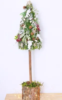 Immagine prodotto di Ramo d'ulivo effetto ghiaccio con cristalli 40 cm
