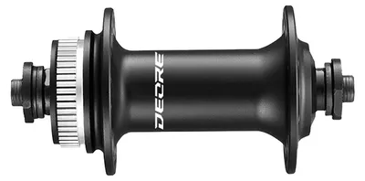 Immagine prodotto di Mozzo anteriore SHIMANO DEORE HB-M5100, sistema Center-Lock, 32 fori, con attacco rapido.