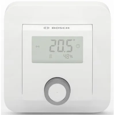 Produktbild von Bosch Raumthermostat Fußbodenheizung, 863,3 MHz, 10 mW, Weiß, II, IP20, 100 m